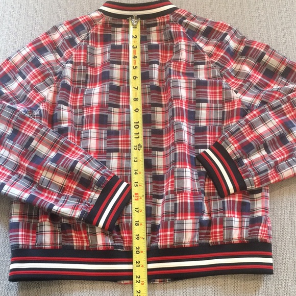Vintage Tommy Hilfiger Patchwork Bomber Jacket L - Picture 15 of 16